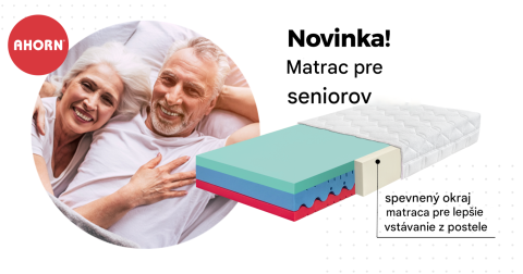 Seniorský matrac – novinka AHORN CZ 