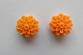 Chryzantéma 15mm - oranžová - 1ks