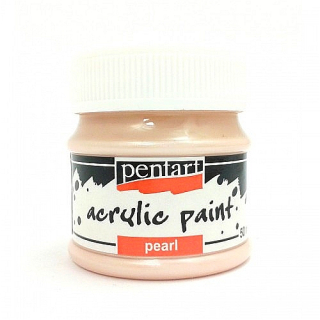 Akrylová farba - perleťová - marhuľová - 50 ml