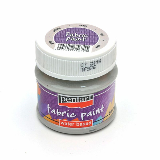 Farba na textil PENTART - sivá - 50 ml