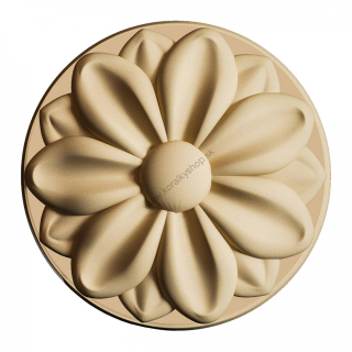 Drevená ozdoba tvarovateľná - kruh - vzor 1 - 6 cm