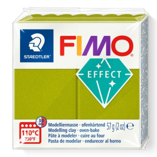 FIMO Effect metalická - zelená - 57 g