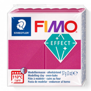 FIMO Effect metalická - červená - 57 g