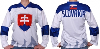 Detský hokejový dres reprezentačný, biely - 128