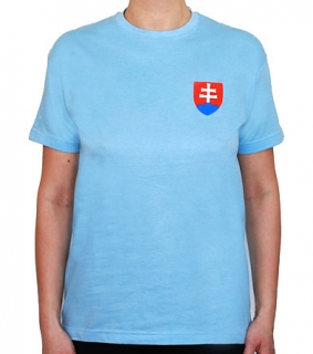 Tričko Repre - slovenský znak, nebeská modrá - XXL