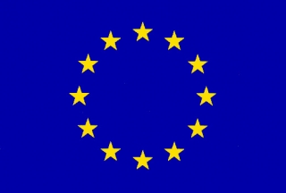 Vlajka Európskej únie 80 x 120 cm s tunelom (exteriér, interiér)