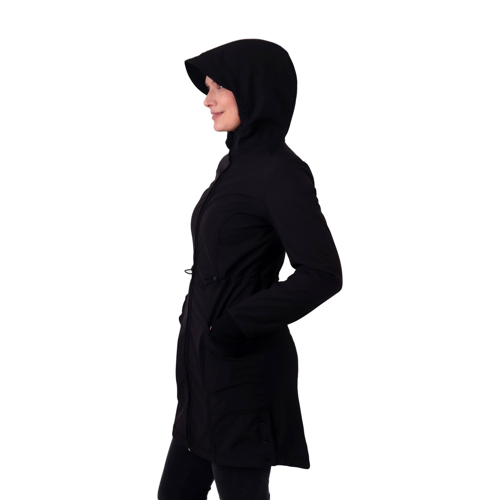 Dámský softshellový kabát Hana, čierny do 165cm