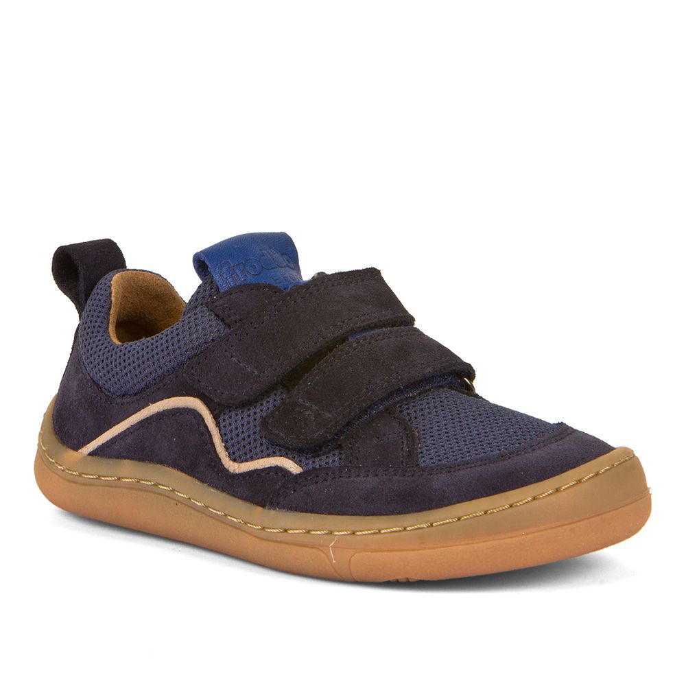 2022 Froddo barefoot topánky na suchý zips D-VELCRO- tmavomodrá-37