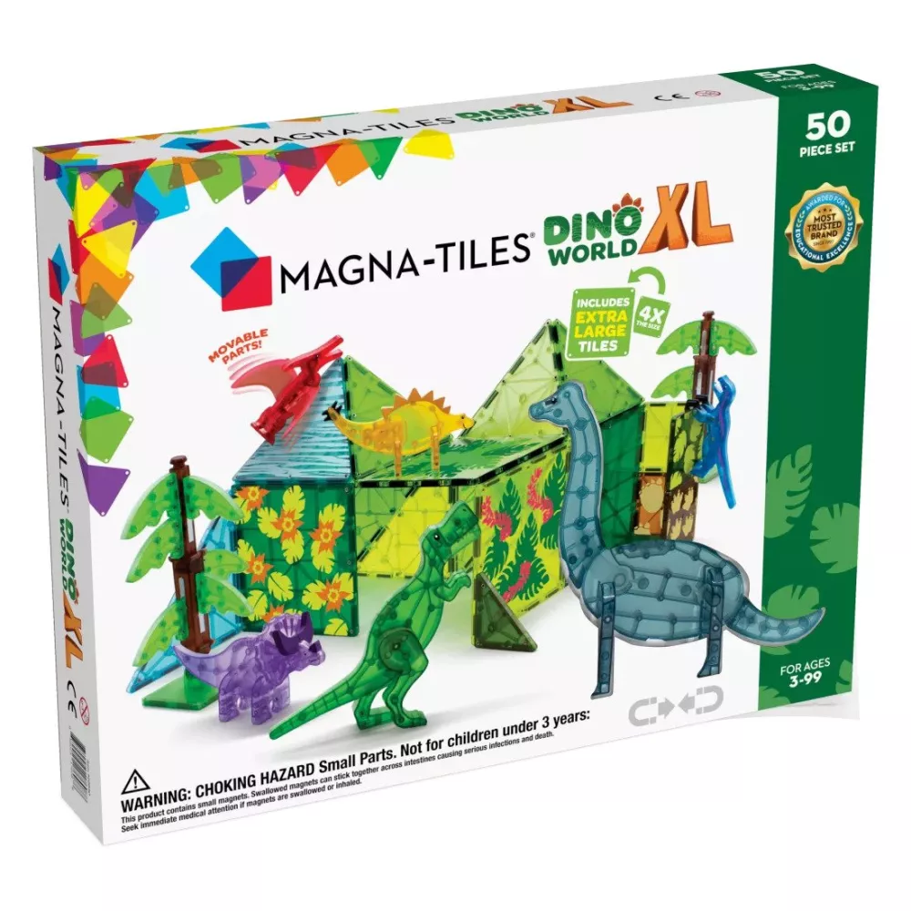 Magnetická stavebnica Dino Svet XL 50 dielov Magna TIles