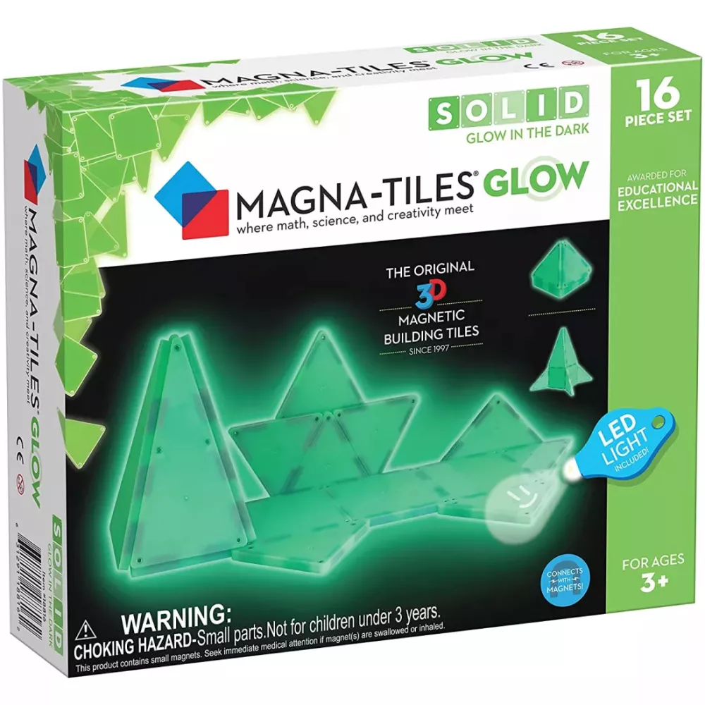 Magnetická stavebnica Glow 16 dielov Magna TIles