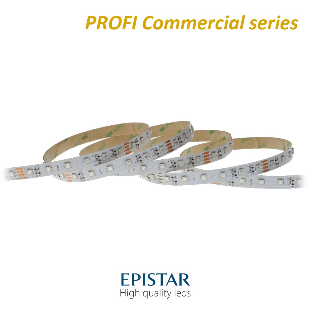 LED pás PROFI Commercial 10,5W/m 60LED/m RGB  (15m zapojenie z jednej strany)