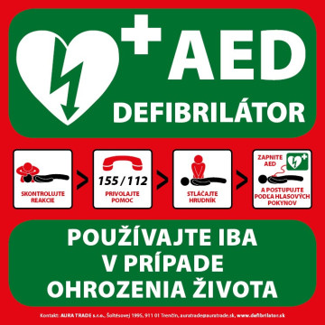 AED pre záchranu života v každej obci, meste, škole a firme
