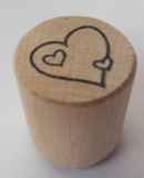 Pečiatka drevená "srdce"