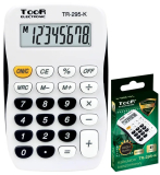 Kalkulačka TOOR 295-K čierna vrecková