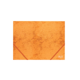 Mapa 3-klopá s gumičkou Papier Prešpán C91608 oranžová