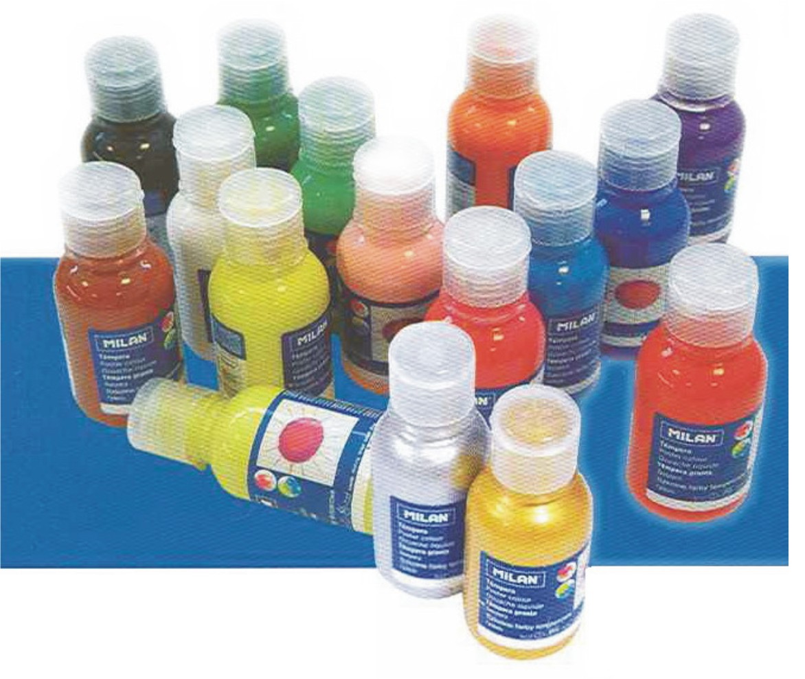 Tempera Milan 125ml strieborná