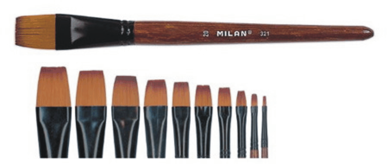 Štetec Milan 321 plochý číslo 16.