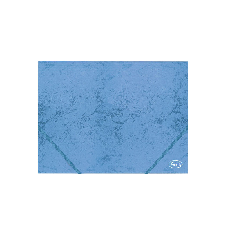 Mapa 3-klopá s gumičkou Papier Prešpán C91605 modrá