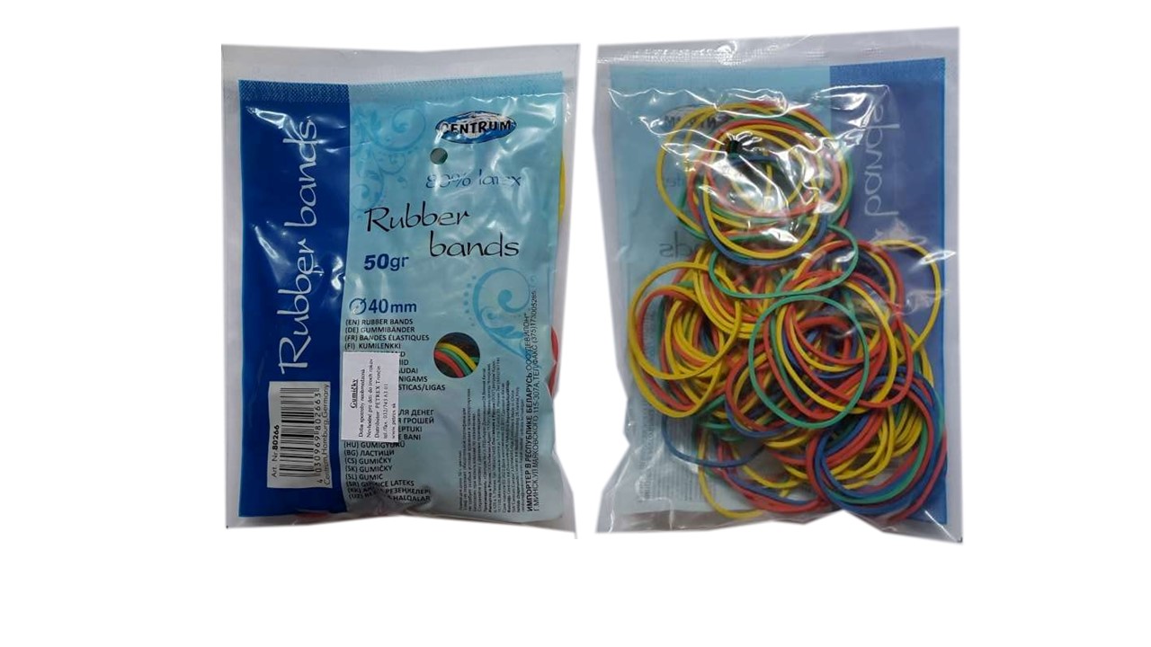 Gumičky farebné /50g 80266