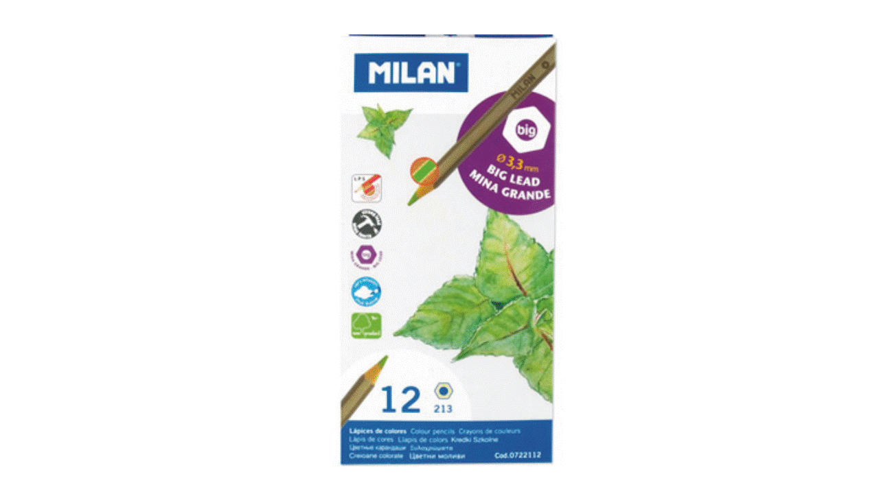 Pastelky MILAN 12 ks METAL box