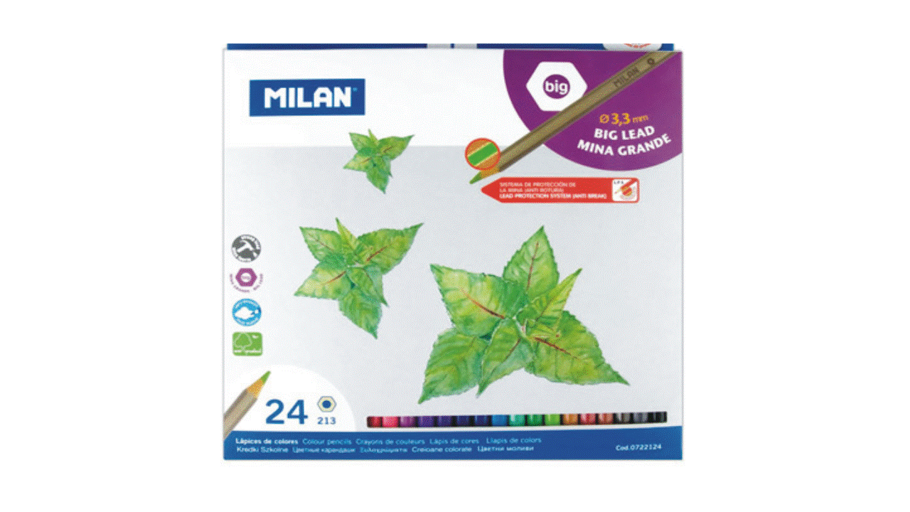 Pastelky MILAN 24 ks METAL box