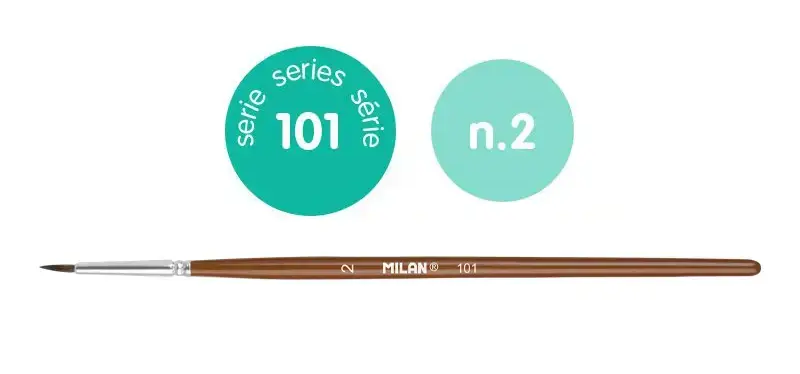 Štetec Milan 101 guľatý číslo 2.