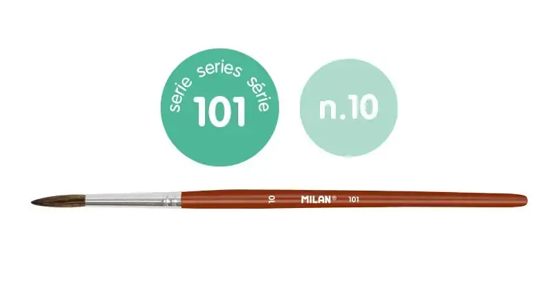 Štetec Milan 101 guľatý číslo 10.