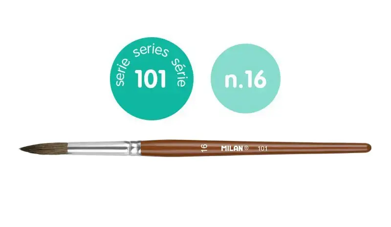 Štetec Milan 101 guľatý číslo 16.