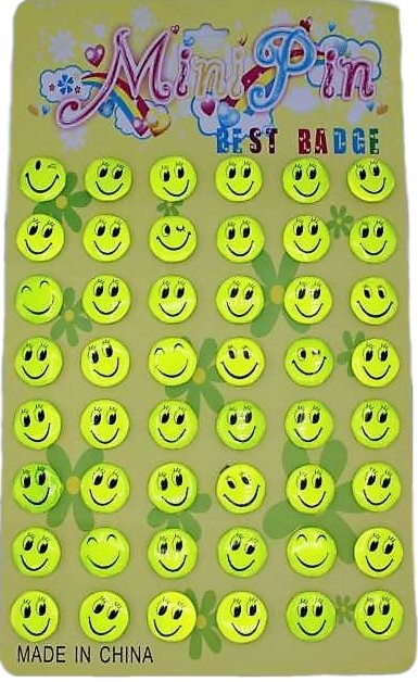 Odznak SMILE/48ks 3cm Reflex PK109-21