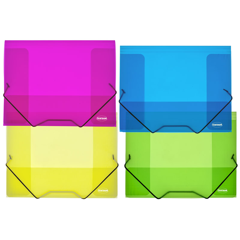Mapa 3-klopá s gumičkou A4 transparent C80016/2cm