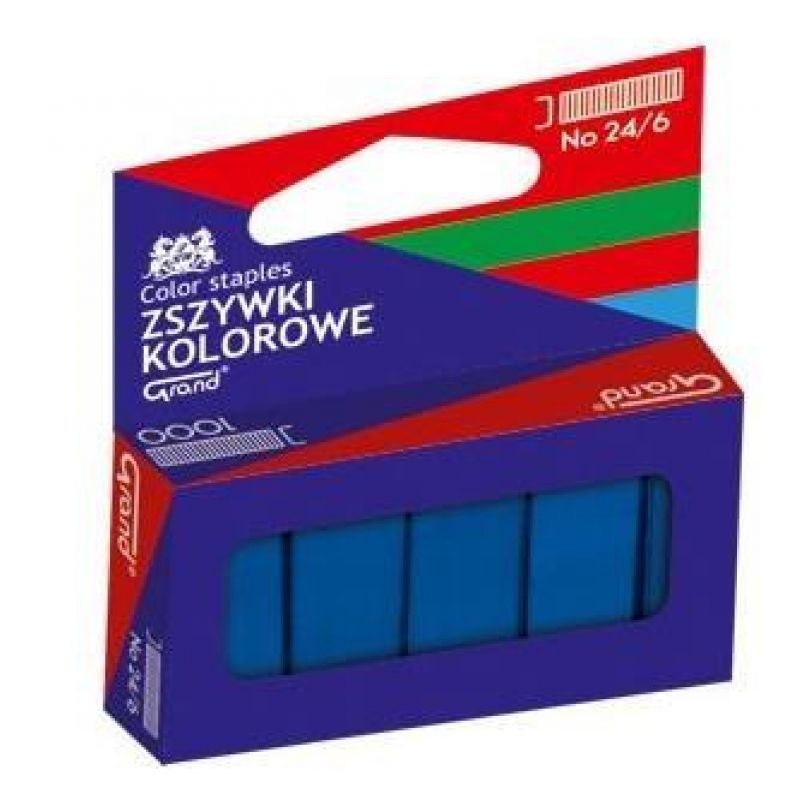 Náplň do zošívačky 24/6 modrá
