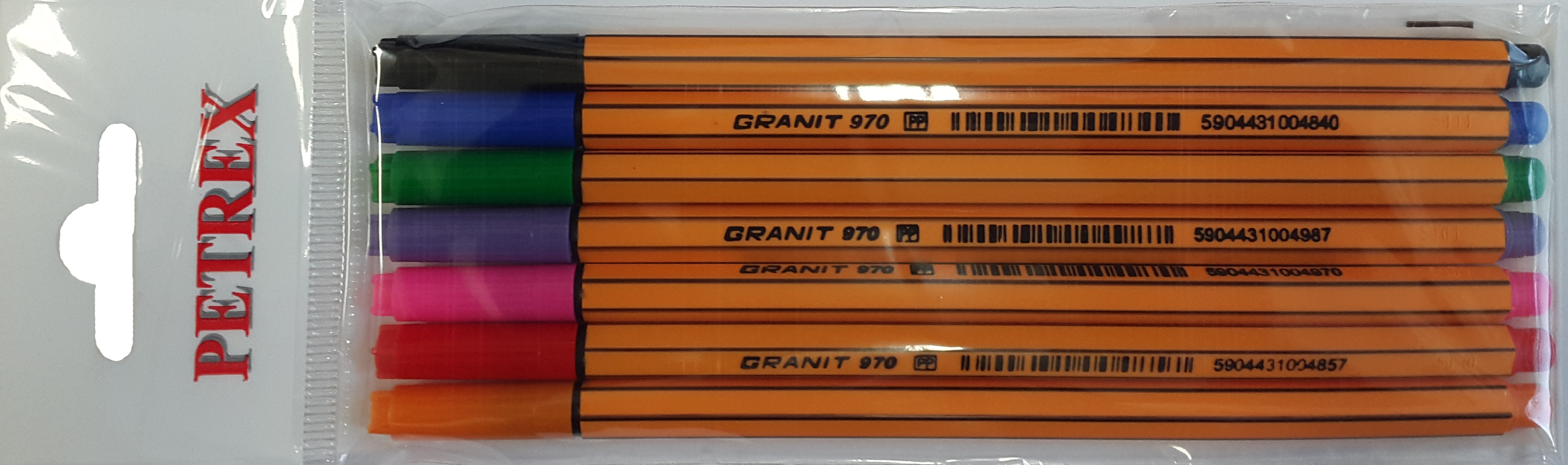 Fineliner 0,4 mm sada 7 ks