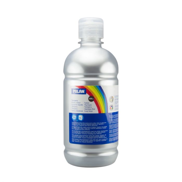 Tempera  MILAN 500 ml - strieborná