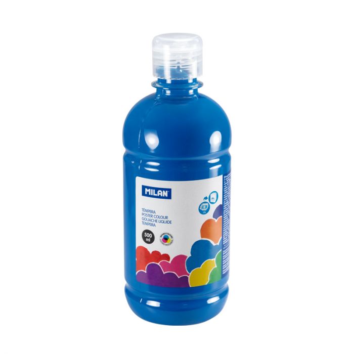 Tempera MILAN 500 ml - bledo modrá