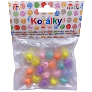 Korálky PK510-69 18mm SRDCE MAT