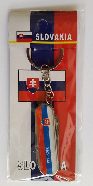 Kľúčenka prívesok Slovensko nôž