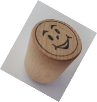Pečiatka drevená "smile veselý"