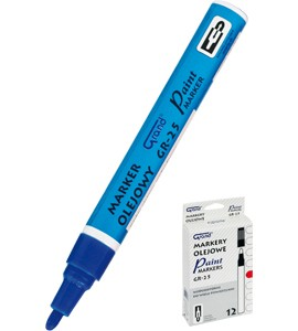 Popisovač Paint GRAND GR 25 na olejovej báze modrý