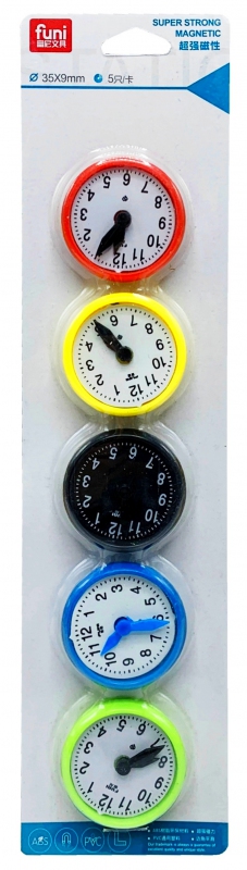 Magnetky Hodinky / 5ks PK19-43