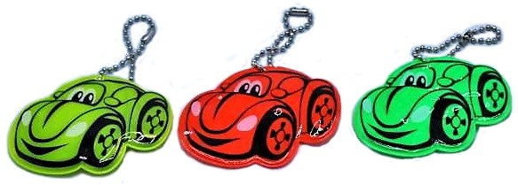 Kľúčenka prívesok reflex auto