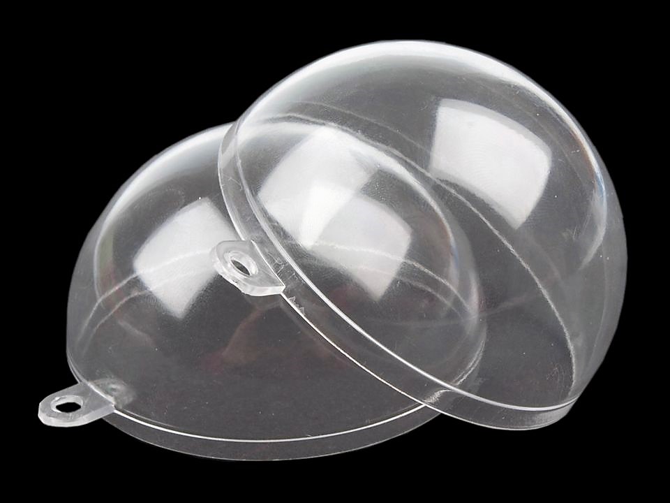 Guľa 8cm PVC transparentná 