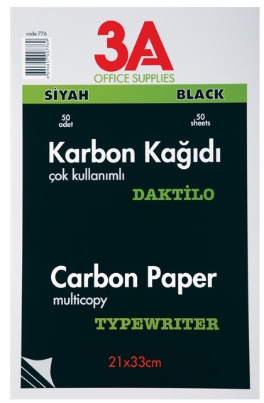 Papier kopírovací ČIERNY 50 ks 
