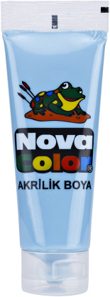Farby AKRYL 75ml bledo modrá NOVA