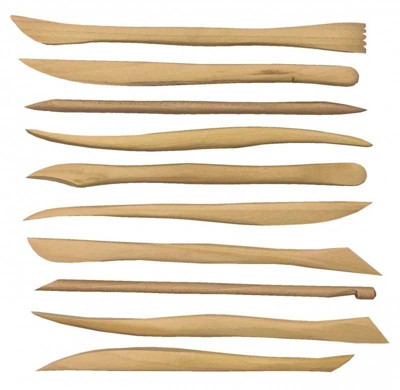 Špachtle 15cm drevené 10ks PK52-23