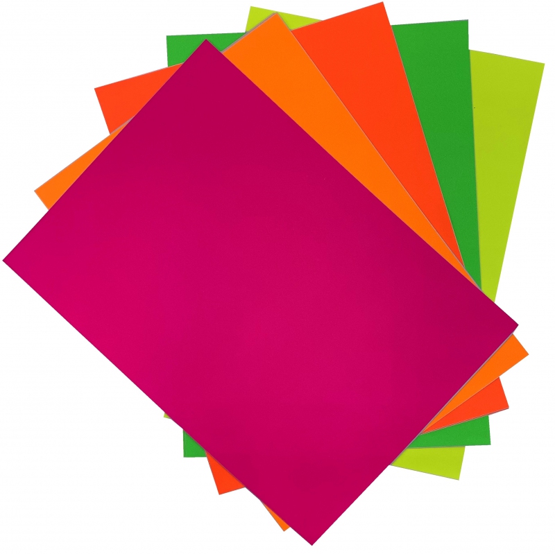 Samolepiace etikety /10ks NEON mix farieb A4 80 PK61-8
