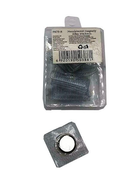 Magnet NEODYM PK73-8 /20ks; 15x2mm