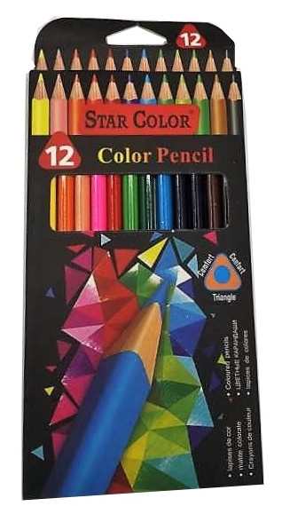 Pastelky STAR /12 trojhranné PK2-30