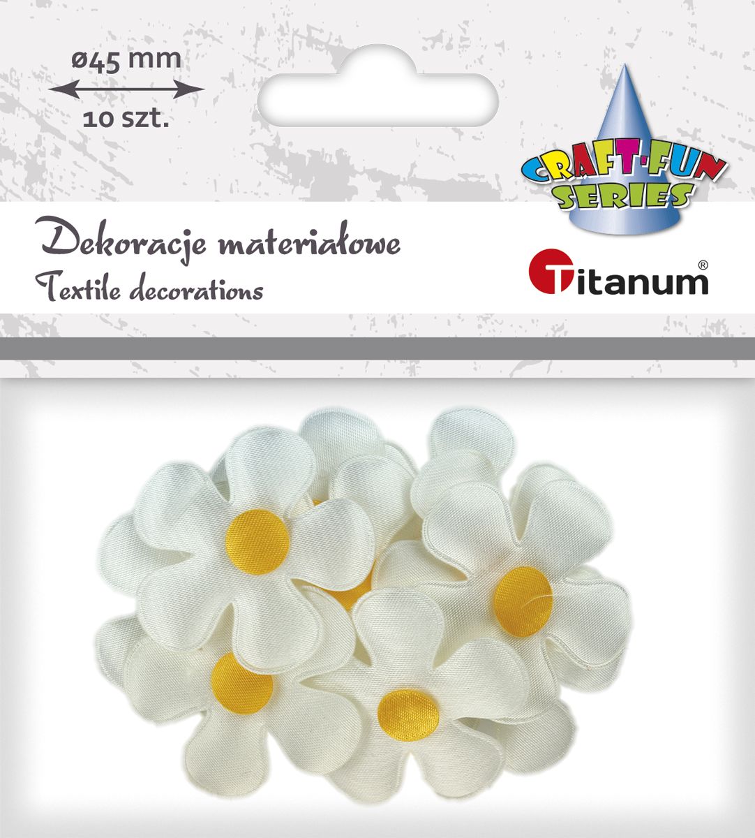 Margarétka látka 4,5cm /10ks 361954 TIT
