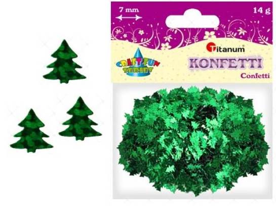 Konfeta stromček zelený 14g 284804