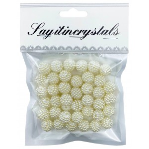 Korálky PERLY 1,2cm/20gr. mini gul,PK510-10